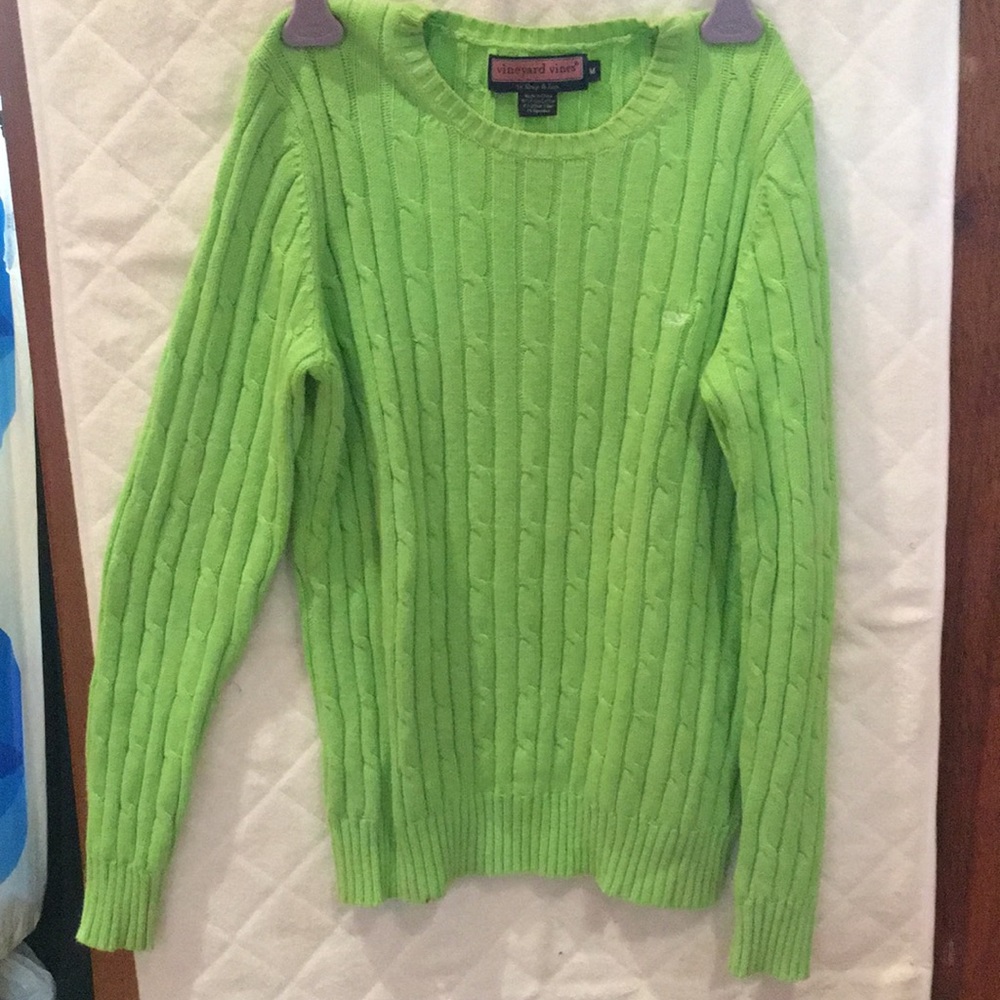 Lime Vineyard Vines sweater